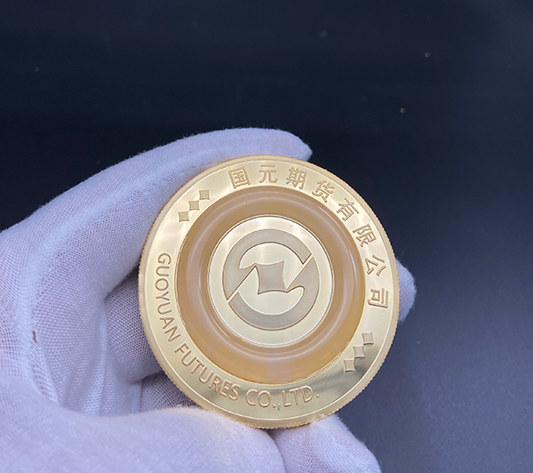 國元期貨金鑲玉紀念章定制